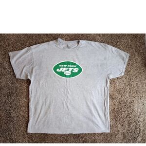 New York Jets NFL Football Gildan Black T-Shirt Size 2XL